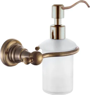 Obrázek produktu pro Dávkovač mýdla DIAMOND 200 ml, matné sklo, bronzová barva