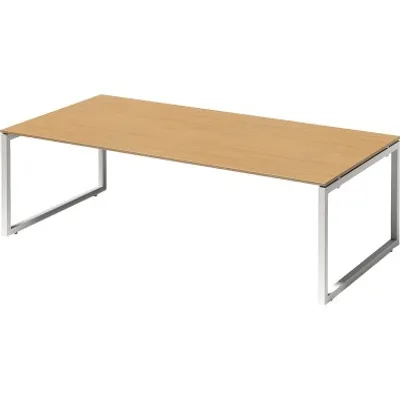 Image de Cito : bureau de direction / table de conférence | piètement en O à hauteur fixe, largeur 2 400 mm, profondeur 1 200 mm