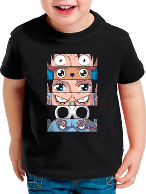 Produktbild von style3 Straw Hat Team Kinder T-Shirt anime manga luffy cosplay