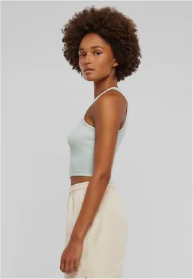 Obrázek produktu pro Dámské tílko Urban Classics Ladies Cropped Rib Top frostmint - XL