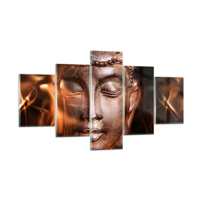 Produktbild von Bilder auf glas - Buddha Statue Geheimnis - 125x70cm - Glasbilder - Wandbilder - Kunstdruck - zum Aufhängen bereit - Wanddekoration aus Glas - Glas Bilder - Wandbild auf Glas - GEA125x70-2620