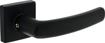 Produktbild von Türdrücker auf Rosette eckig Intersteel Denham schwarz matt 2 Stück