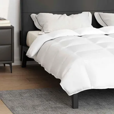 Zdjęcie produktu dla vidaXL Kołdra, biała, 240 x 220 cm, z pierzem