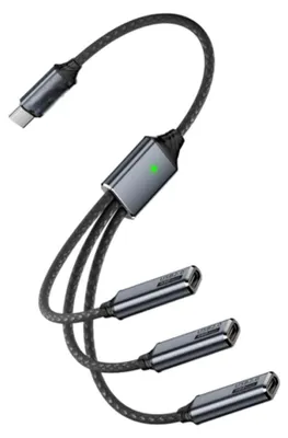 Produktbild von INF Type-C 3-in-1 Adapterkabel Aluminium OTG für Handy Tablet PC