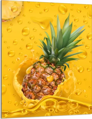 Immagine prodotto di Piastra copriforno 40x52 Coperchio per piano cottura in Vetroceramica Paraspruzzi Piastra in vetro Tagliere decorativo, giallo ananas