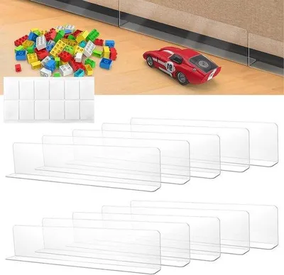 Produktbild von Spielzeugblocker für Möbel - 10 Stücke - Schutz für Bett, Sofa, Schrank, Kommode - 40 x 8 x 4 cm - Spielzeugblocker für Kinderzimmer