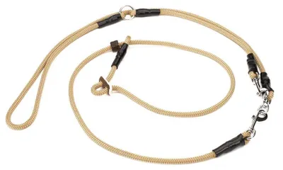 Produktbild von Mystique Retrieverleine Umhängeleine Hunting Profi 8mm beige S - 275cm