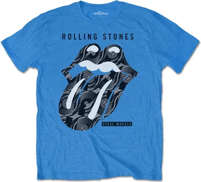 Produktbild von The Rolling Stones Steel Wheels Iris Blue M T-Shirt