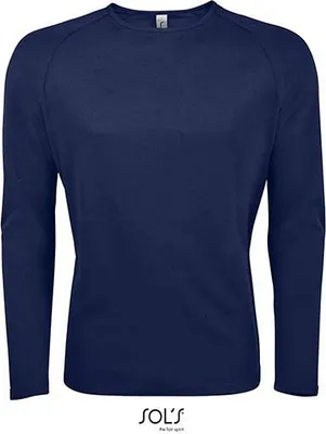 Immagine prodotto di SOLs 02071 | Maglietta sportiva a maniche lunghe da uomo - Colore: French Navy - Taglia: XXL