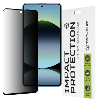 Zdjęcie produktu dla Techsuit – 111D Privacy szkło hartowane – Xiaomi Redmi Note 14S – czarne