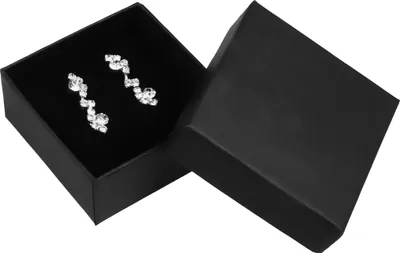 Produktbild von Geschenkschachtel Schmuckschachtel Geschenkbox Ring Schmucketuis Karton schwarz 50 x 50 x 22 mm 1er Pack