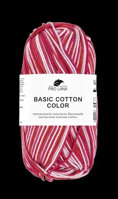 Produktbild von Pro Lana Basic Baumwolle color 100 % Baumwolle (mercerisiert, gekämmt,gasiert)gländend,dünn,Häkelgarn, 85