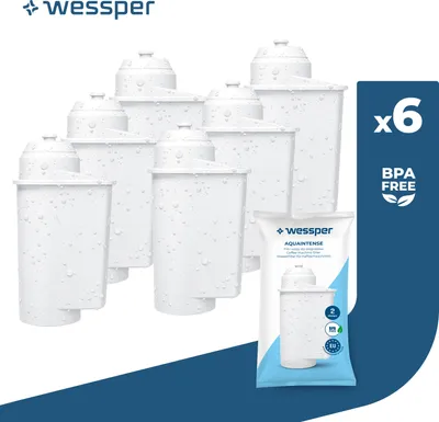 Produktbild von 6x Wessper Wasserfilter für Siemens EQ.6 EQ.9 EQ.300 EQ.500 iQ700 ersetzt TZ70003
