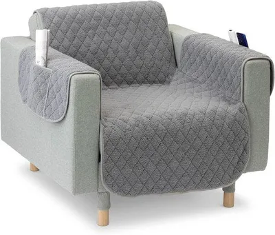 Immagine prodotto di Cuscino per seduta Famanu per poltrone - Copripoltrona con tasche - 191 x 165 cm. Copripoltrona riutilizzabile - Copertura lavabile
