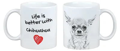 Zdjęcie produktu dla Chihuahua Kurzhaar - Kubek z motywem psa, kubek z obrazkiem, spersonalizowany prezent marki Art-Dog