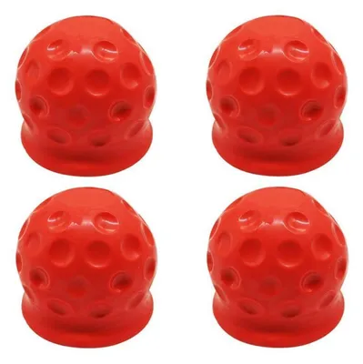 Obrázek produktu pro Kryt na tažné zařízení, 4 kusy, červený, pro tažná zařízení o průměru do 50 mm
