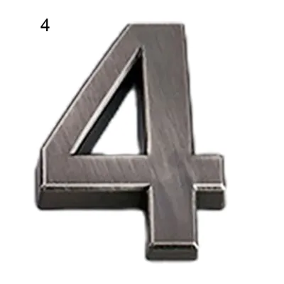 Produktbild von Ziffernplattenzeichen 3D Selbstkleber 0-9 Plattierstürtür für Zuhause-4
