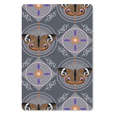 Produktbild von MuchoWow® Mauspad Mousepad Muster - Schmetterlinge - Abstrakt 40x60 cm - Mousepads - Maus Mat - Pad - Mausunterlage - Schreibtisch Accesoire