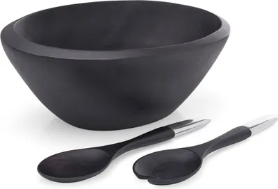 Obrázok produktu pre Misa na šalát Noir so servírovacími lyžicami - Nambé