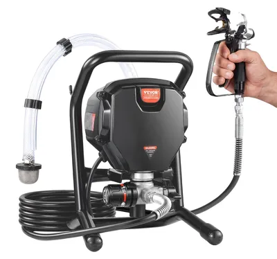 Produktbild von VEVOR Stand Airless Farbsprüher, 750W 3000PSI Hochleistungs-Elektro-Airless-Sprüher, Feiner und gleichmäßiger Malereffekt, Handheld Farbsprüher für Innen- und Außenmöbel sowie Zäune, 750 W, 1.2 L/min