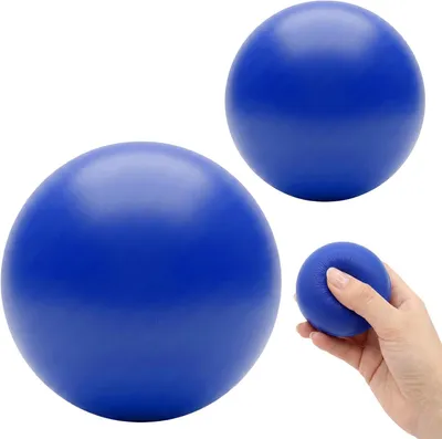 Productafbeelding van Handdrukballen - Set van 2 - Anti-stress-ballen - Blauw