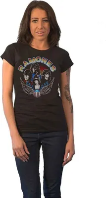 Produktbild von Ramones - T-Shirt für Damen RO1227 (M) (Schwarz)