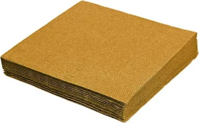 Produktbild von 80x Servietten 33 x 33 cm 1/4 -Falz 3-lagig gold