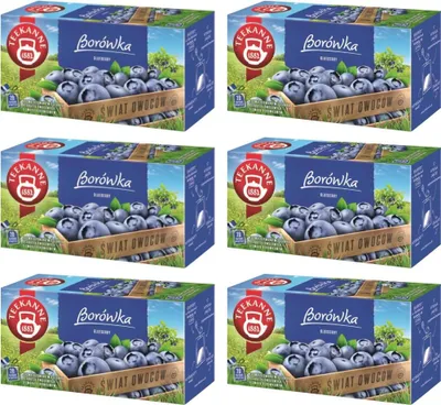 Produktbild von Teekanne Blaubeere Tee 6x 20 Teebeutel - Heidelbeere Früchtetee Ländertee
