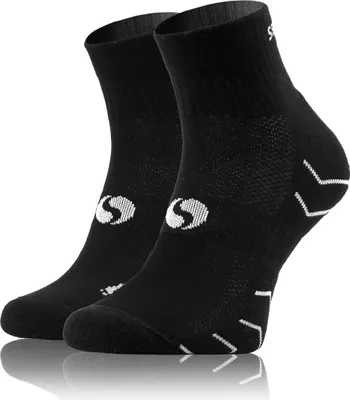 Produktbild von Sesto Senso Sportsocken – Bequeme, atmungsaktive Socken – Uni für Damen und Herren, Größe 43-47, Schwarz