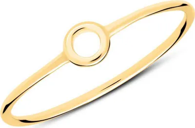 Produktbild von lanii Ring im Kreisdesign aus vergoldetem Sterlingsilber