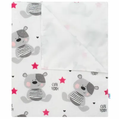 Image de Coussin en flanelle imperméable New Baby Cute Teddy Pink