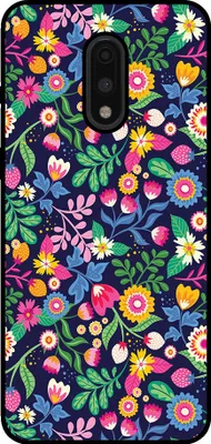 Produktbild von Smartphonica Telefon Fall geeignet für OnePlus 7 mit Blumendruck - TPU zurück Abdeckung Fall Blumendesign