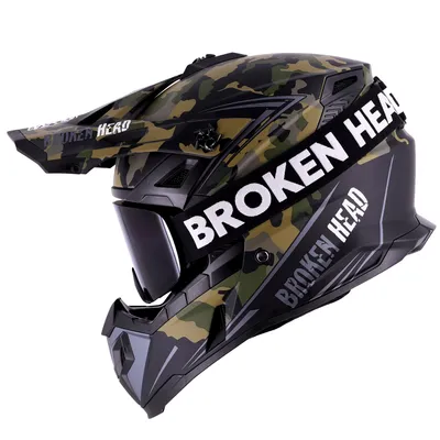 Produktbild von Broken Head Crosshelm Squadron Sand Titan+ MX-Brille Struggler Schwarz : XS (53-54 cm) Größe: XS (53-54 cm)