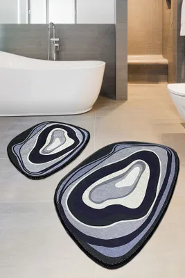 Produktbild von Mijolnir, Piedra, Badematten, Grau, Polyester, 60 x 100 cm