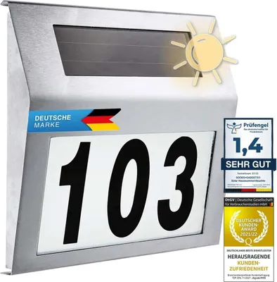 Obrázok produktu pre Solárne LED číslo domu