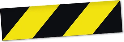Produktbild von PantherPixel Warnmarkierung Magnetschild Auto Markierungsstreifen Magnetfolie Geschenkidee 45 x 12 cm STANDARDFARBFOLIEN