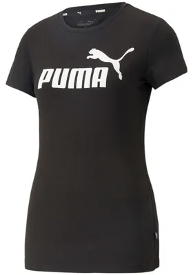 Produktbild von PUMA Essentials Slim Logo T-Shirt Damen 01 - puma black M