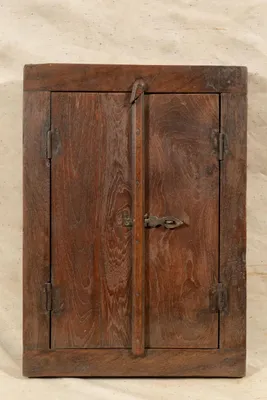 Binnendeurraam, Teakholz, L 44,5 x B 5,5 x H 61,5 cm