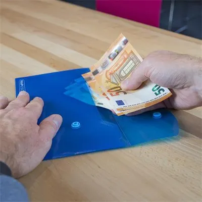 Produktbild von Aktenmappen mit Aufdruck "Eco", verschiedene Farben, DL, PP, RAPESCO 0690