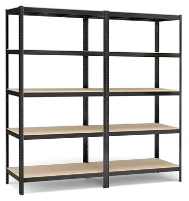 Produktbild von 2er-Set Kellerregale - Metallregal - Schwerlast - 60 x 120 x 200 cm
