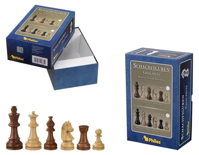 Produktbild von Philos Schachfiguren Sigismund Königshöhe Holz Set