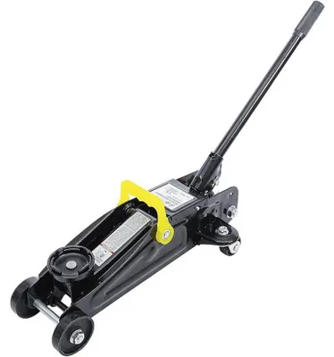 Image de Cric Rouleur Hydraulique 1 T - 209 x 149 x 454 mm - Acier Robuste - Levage Facile et Sécurisé - D-Work