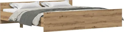 Obrázok produktu pre Dubový rám postele Artisan 203 x 203 x 50 cm materiál na báze dreva