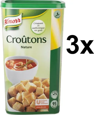 Produktbild von Knorr Croutons natürlich 580 Gramm x 3
