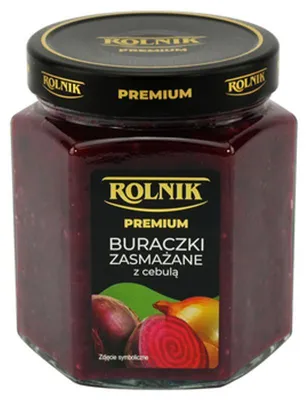 Zdjęcie produktu dla Rolnik Buraczki Zasmażane z Cebulą 540 g