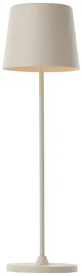 Image de Lampe de table d'extérieur LED Brilliant Kaami, lampe de table LED portable, USB, 37 cm, 310 lm, 3000 K, intensité réglable, beige