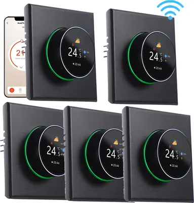 Produktbild von 5X WiFi Smart Thermostat 5A Raumthermostat Wasserheizungsgeräte Fußbodenheizung, APP-Steuerung, Sprachsteuerung Kompatibel mit Google Home/Alexa