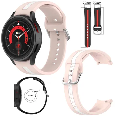 Produktbild von Für Samsung Galaxy Watch FE 6 5 4 Normal Pro Classic alle Größen Kunststoff Armband