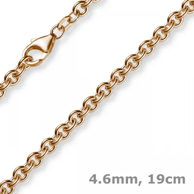 4-6mm-Armband-Rundankerkette-585-Rotgold-19cm