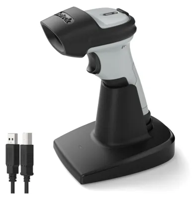 Produktbild von Inateck Barcode Scanner Bluetooth 2D mit Ladestation, QR Code Scanner